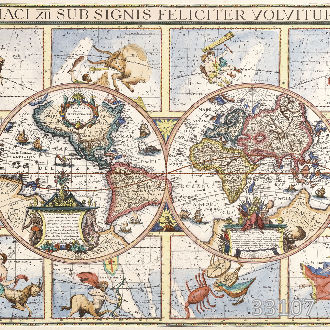 Карта с зодиаками