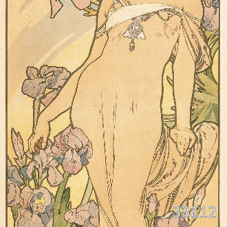 Девушка в ирисах