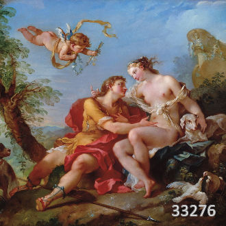 Венера и Адонис. Шарль-Жозеф Натуар