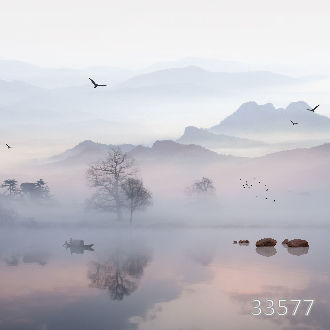 Туман на озере