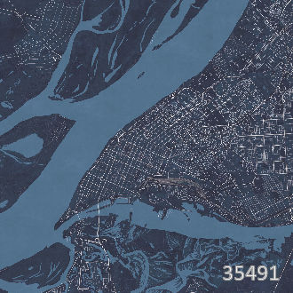 Самара и Волга на карте